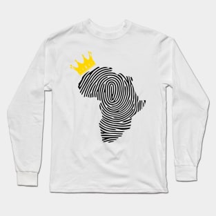 Africa DNA, Africa Fingerprint, African King, African Queen, Black  Lives Matter Long Sleeve T-Shirt